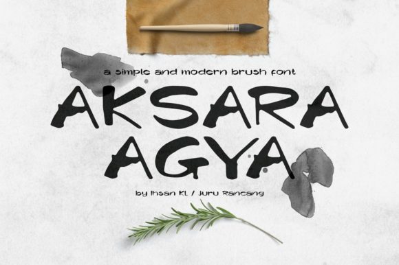 Aksara Agya Display Font for Handmade Creations