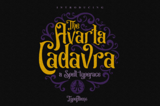 Avarta Cadavra: A Display Font for Halloween-Themed Web Projects