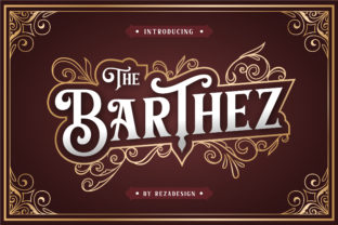 Barthez: A Bold Retro Display Font for Editorial Design