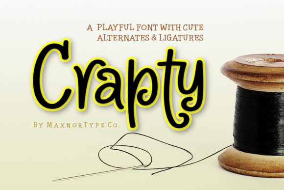 Crapty: A Fun Display Font for Creative Content