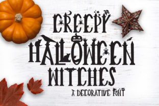 Creepy Halloween Witches Font for Spooky Season Designs