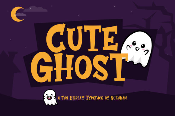 Cute Ghost Font for Spooky Editorial Designs