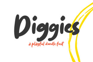 Diggies: A Playful Display Font for Branding Magic