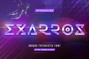 Exarros: A Futuristic Font for Modern Branding