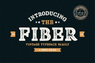 Fiber: A Vintage-Style Display Font for Bold Campaigns
