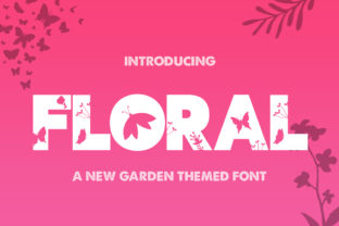 Floral Font for Fresh Branding and Digital Creativity