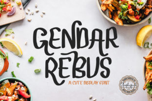 Gendar Rebus Font for Handmade Projects and Unique Designs