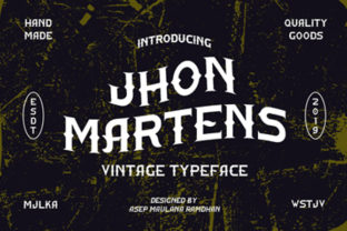 Jhon Martens Font for Western-Themed Branding