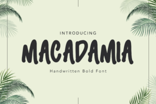Macadamia: A Sweet and Cool Display Font for Digital Projects
