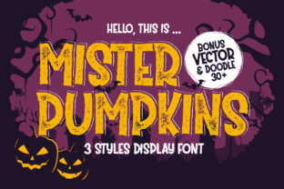 Mister Pumpkins Font for Halloween-Themed Web Design