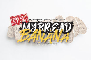 MyBread Banana Duo: A Whimsical Display Font for Creative Projects