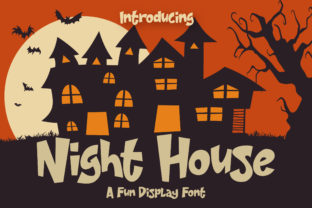 Night House Font for Spooky Branding and Halloween Designs
