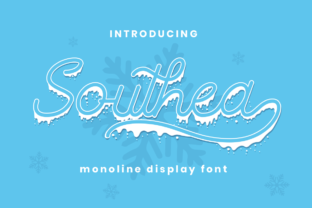 Southea: A Winter-Themed Display Font for Editorial Design