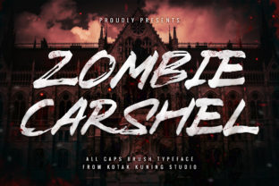 Zombie Carshel Font for Halloween and Horror-Themed Designs